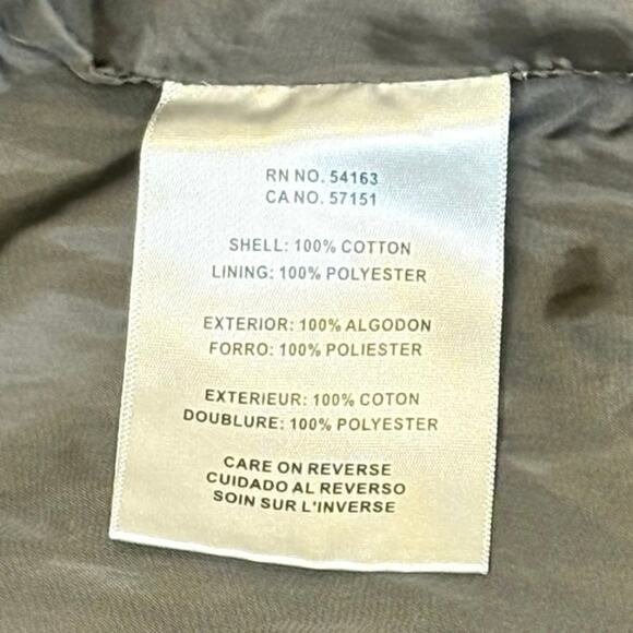 Levi's Hooded Anorak Jacket Women's M | Army Green Cotton Utility Parka - Picture 9 of 15